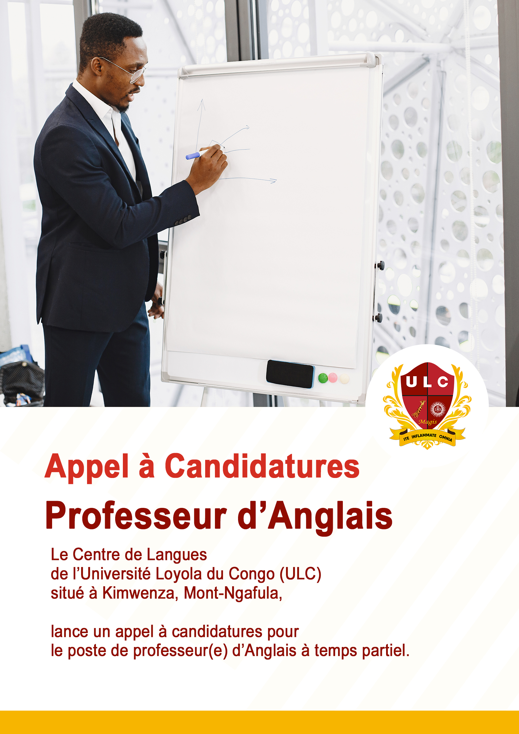 RECRUTEMENT D’UN(E) PROFESSEUR(E) D’ANGLAIS À TEMPS PARTIEL