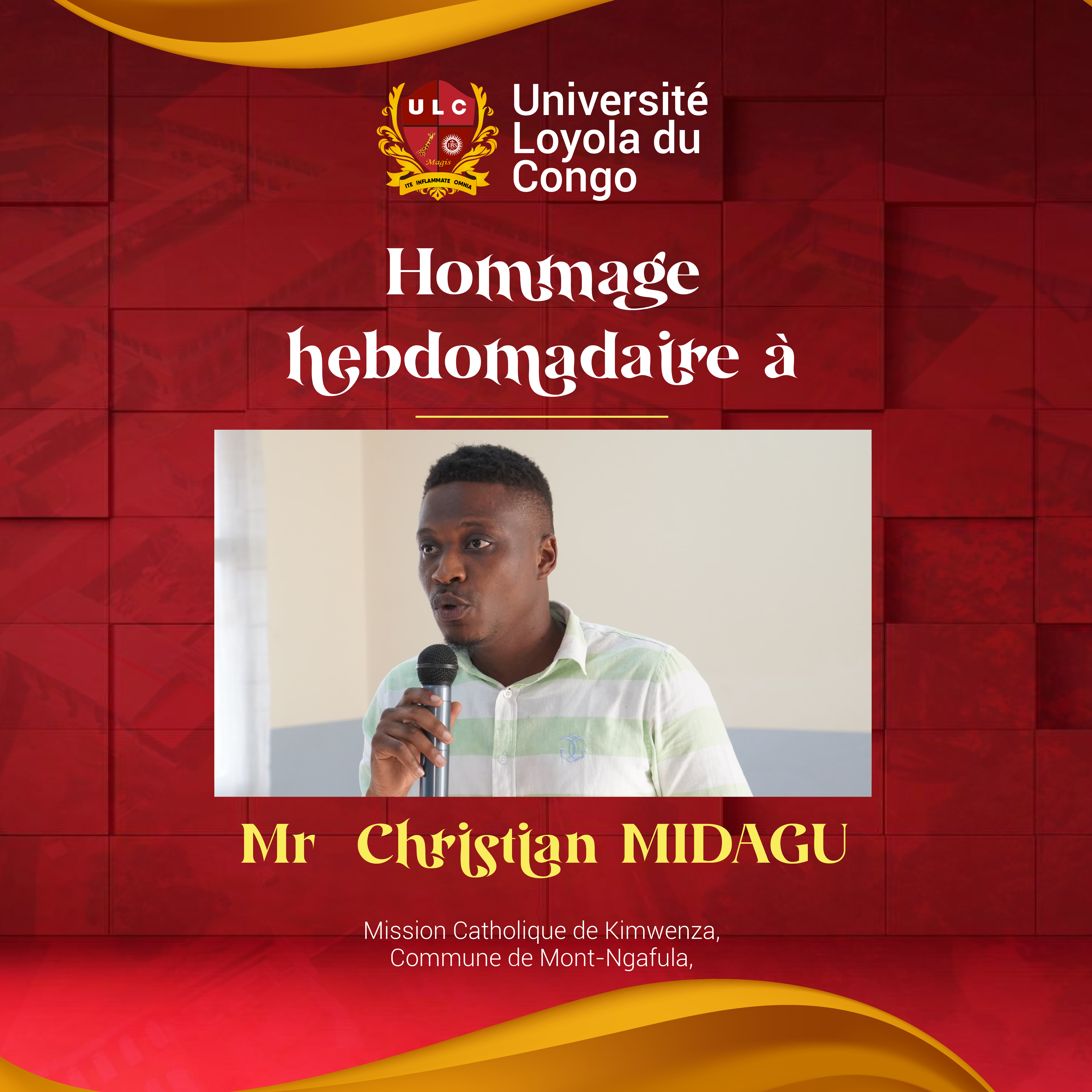 HOMMAGE DE LA SEMAINE