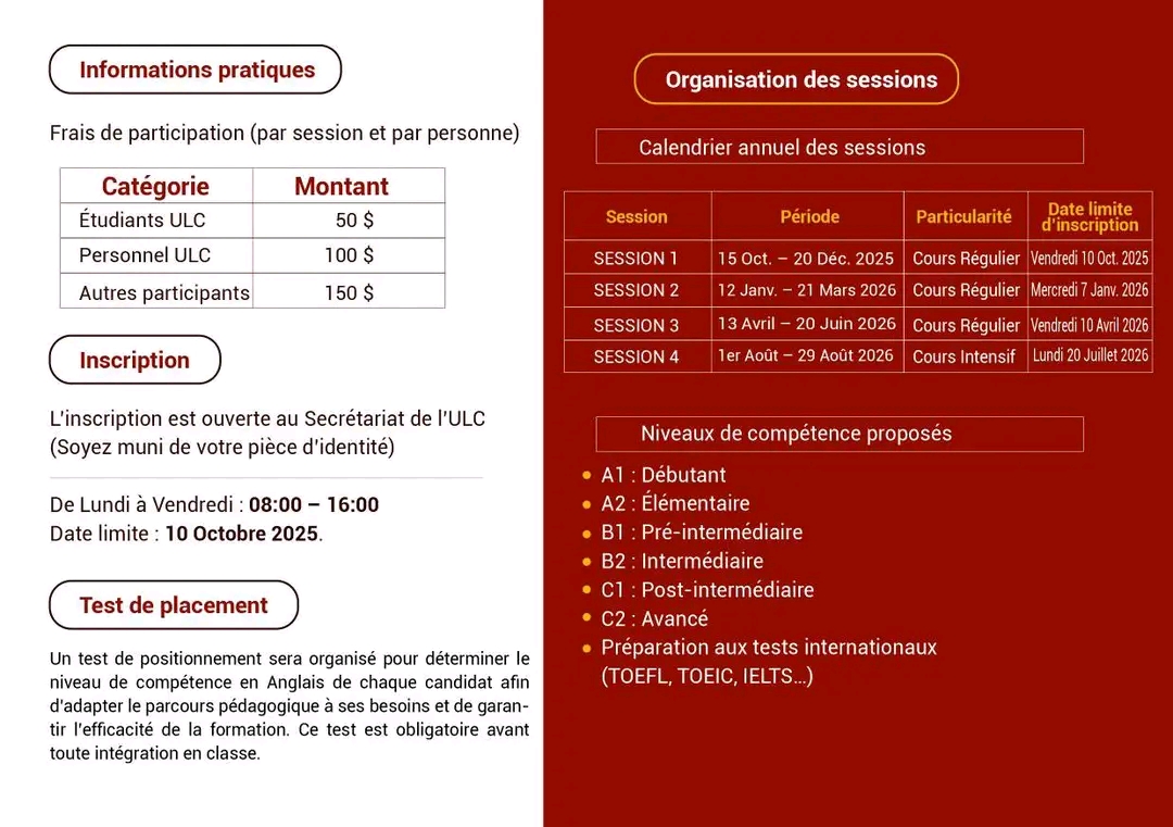 SESSION JANVIER 2026 — LES INSCRIPTIONS SONT OUVERTES DÈS CE MARDI 02 DÉCEMBRE 2025