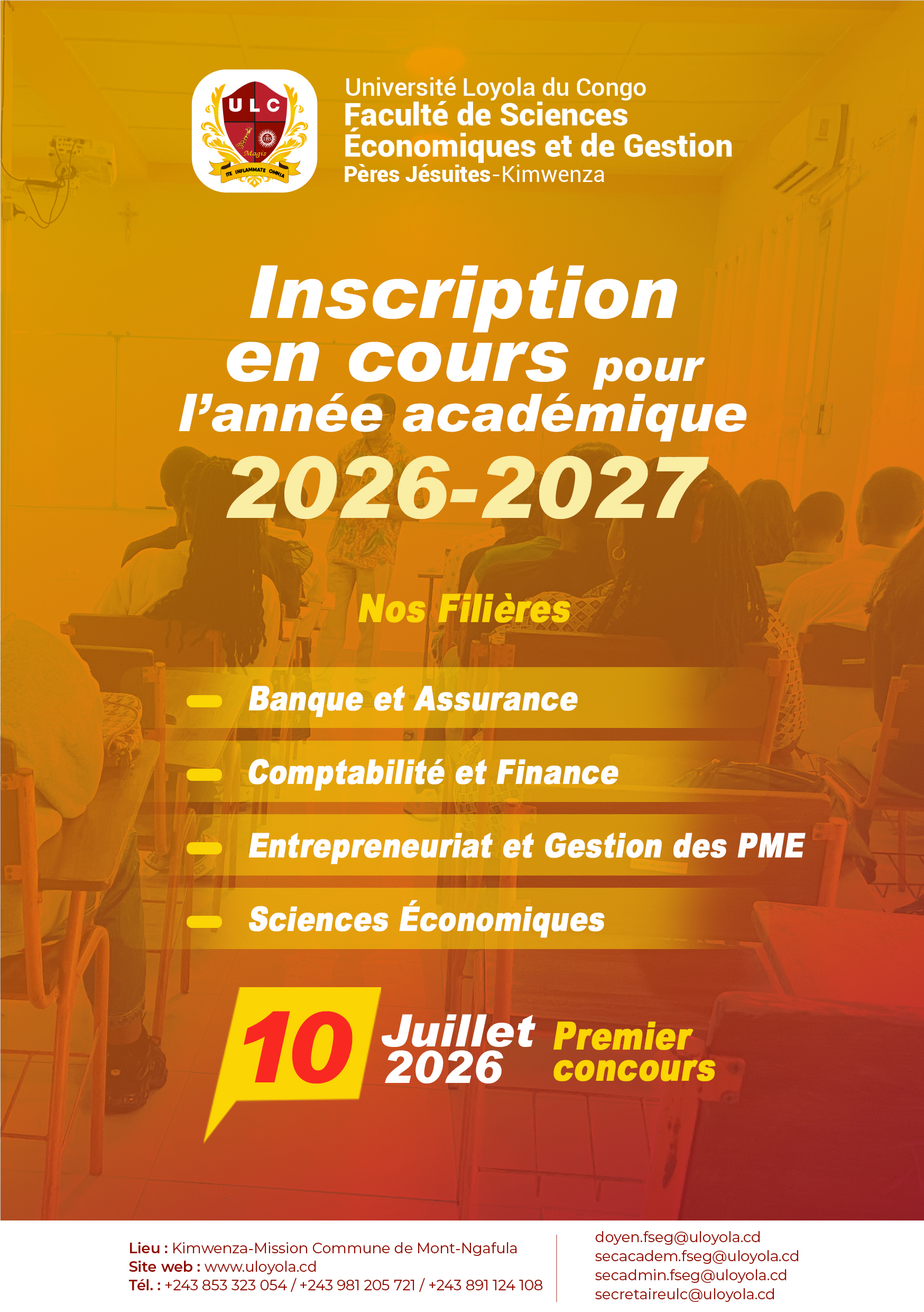 CAMPAGNE DE RECRUTEMENT 2026–2027
