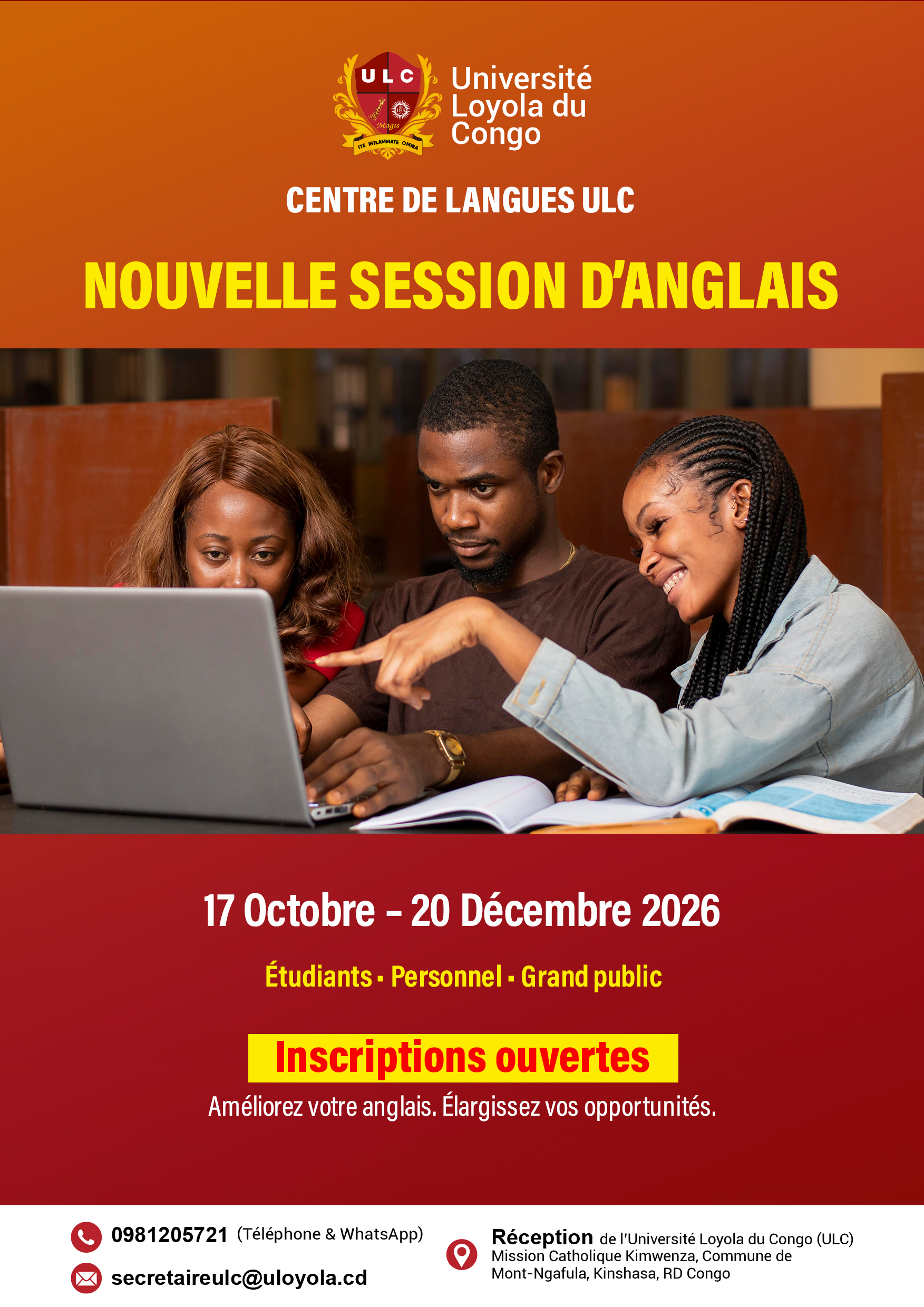 NOTE D’INFORMATION CENTRE DE LANGUES ULC